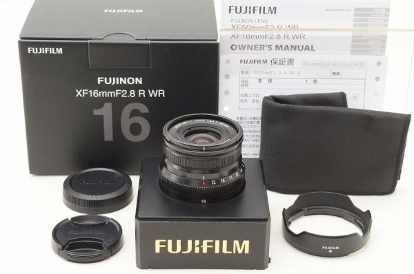 ☆極上美品☆ FUJIFILM フジフィルム FUJINON XF 16mm F2.8 R WR 元箱 付属品 ♯26051401