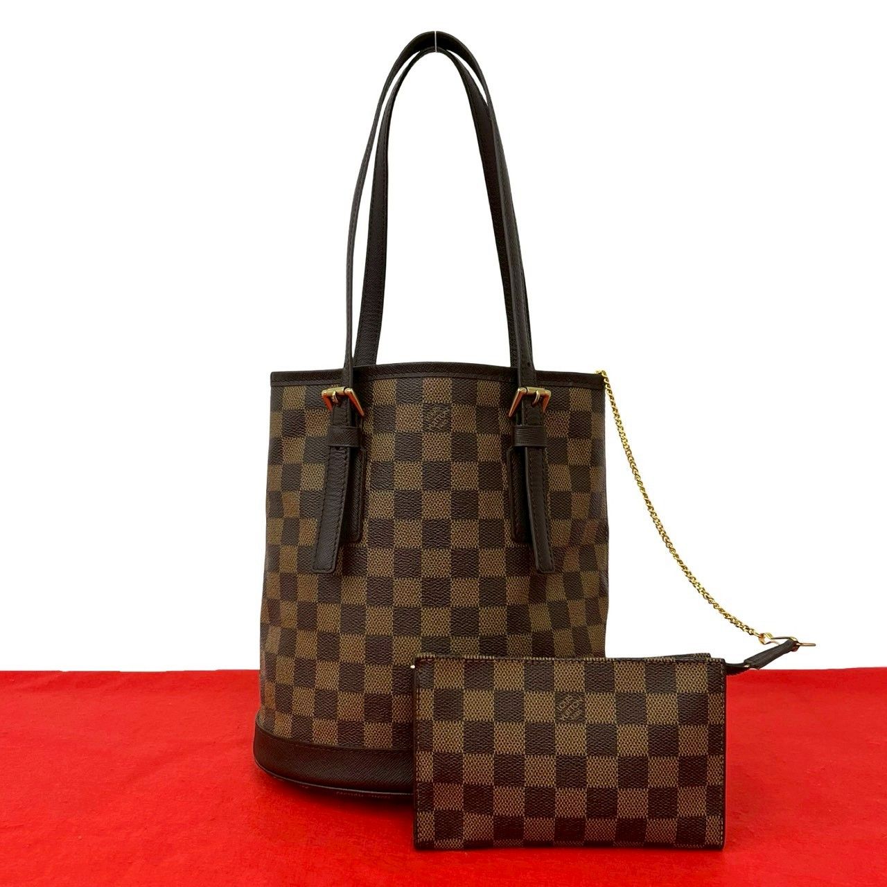 ！極美品！　ルイヴィトン　マレ　ダミエ　ハンドバック　26A 極 美品 LOUIS VUITTON ルイヴィトン ヴィンテージ マレ ダミエ レザー