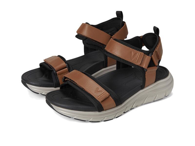 バイオニック メンズ シューズ サンダル VIONIC Walk Max Wanderer Walking Sandals Hazelnut Leathe