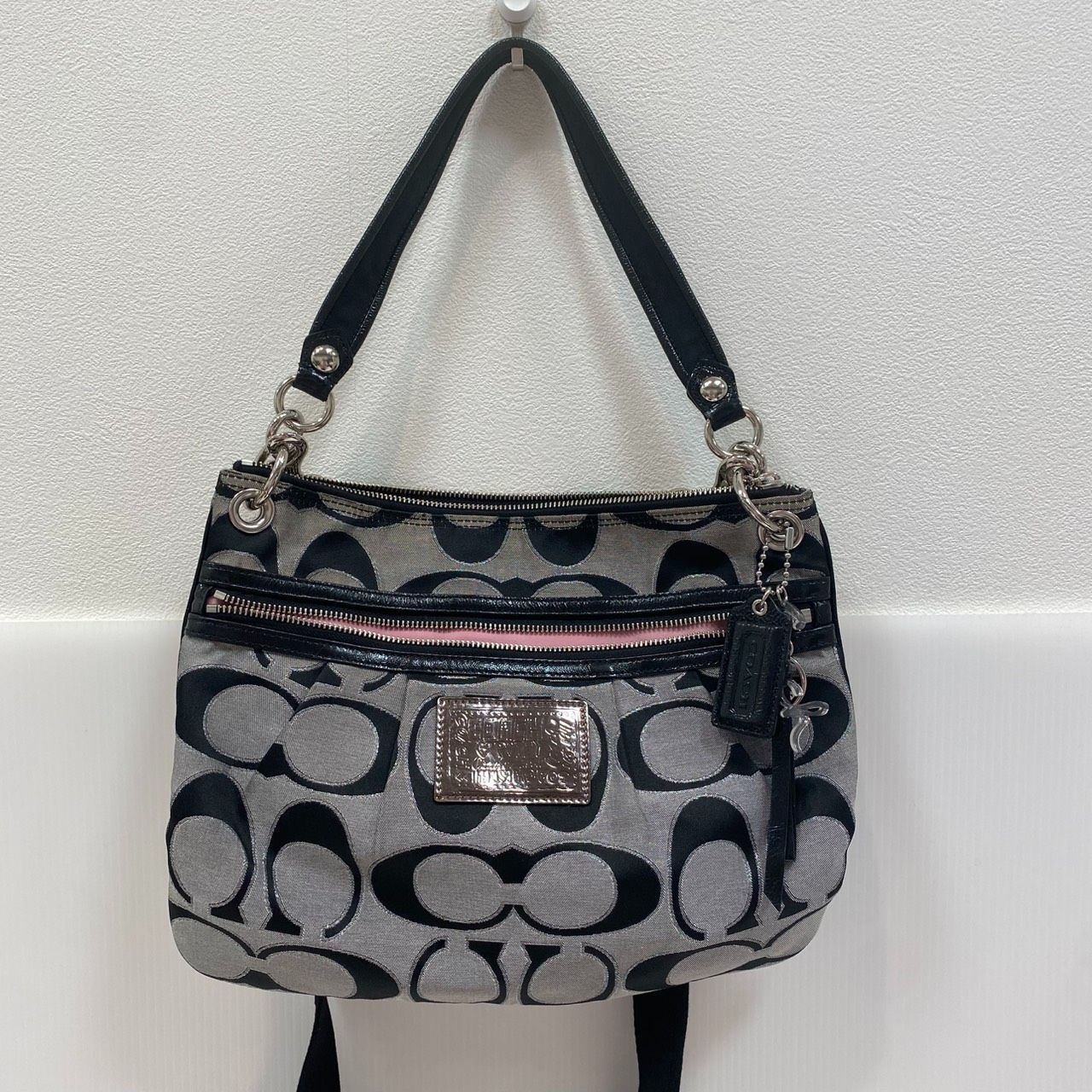 塩】COACH コーチ ポピー POPPY トートバッグ ショルダー 2WAY 