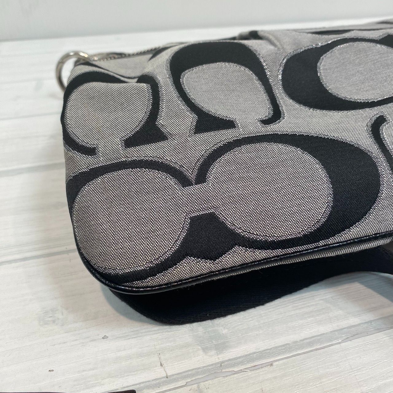 塩】COACH コーチ ポピー POPPY トートバッグ ショルダー 2WAY 