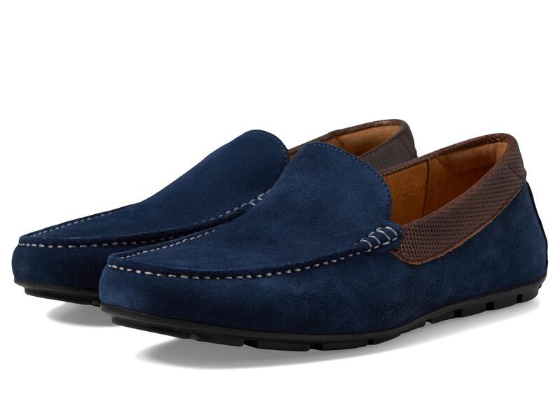フローシャイム メンズ シューズ スリッポン・ローファー Florsheimotor Moc Toe Venetian Driver Navy ネイビー