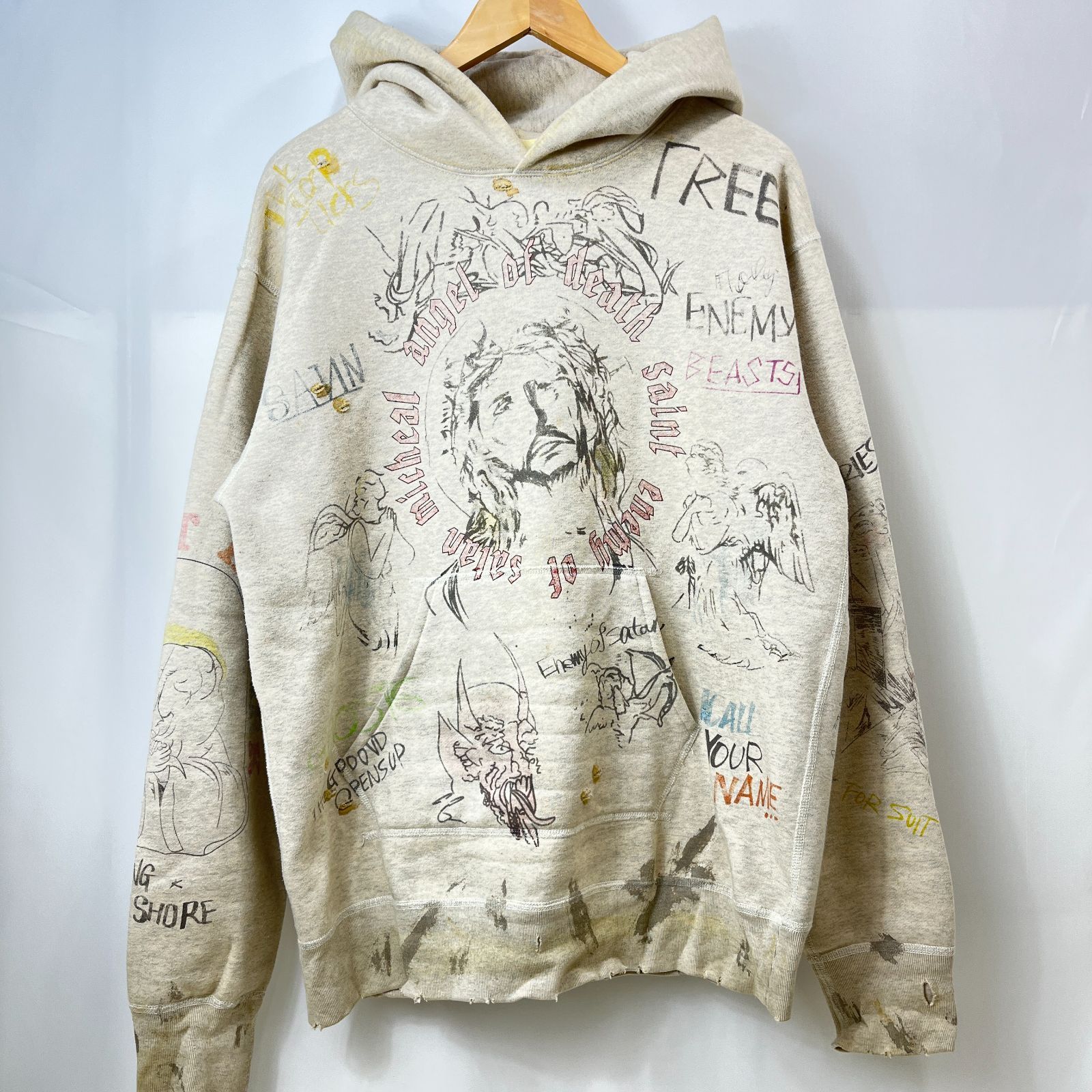 SAINT MICHAEL セント マイケル SM7 HOODIE 20AW パーカー M コットン SAINT MICHAEL セント マイケル SM7 HOODIE 20AW パーカー M コットン
