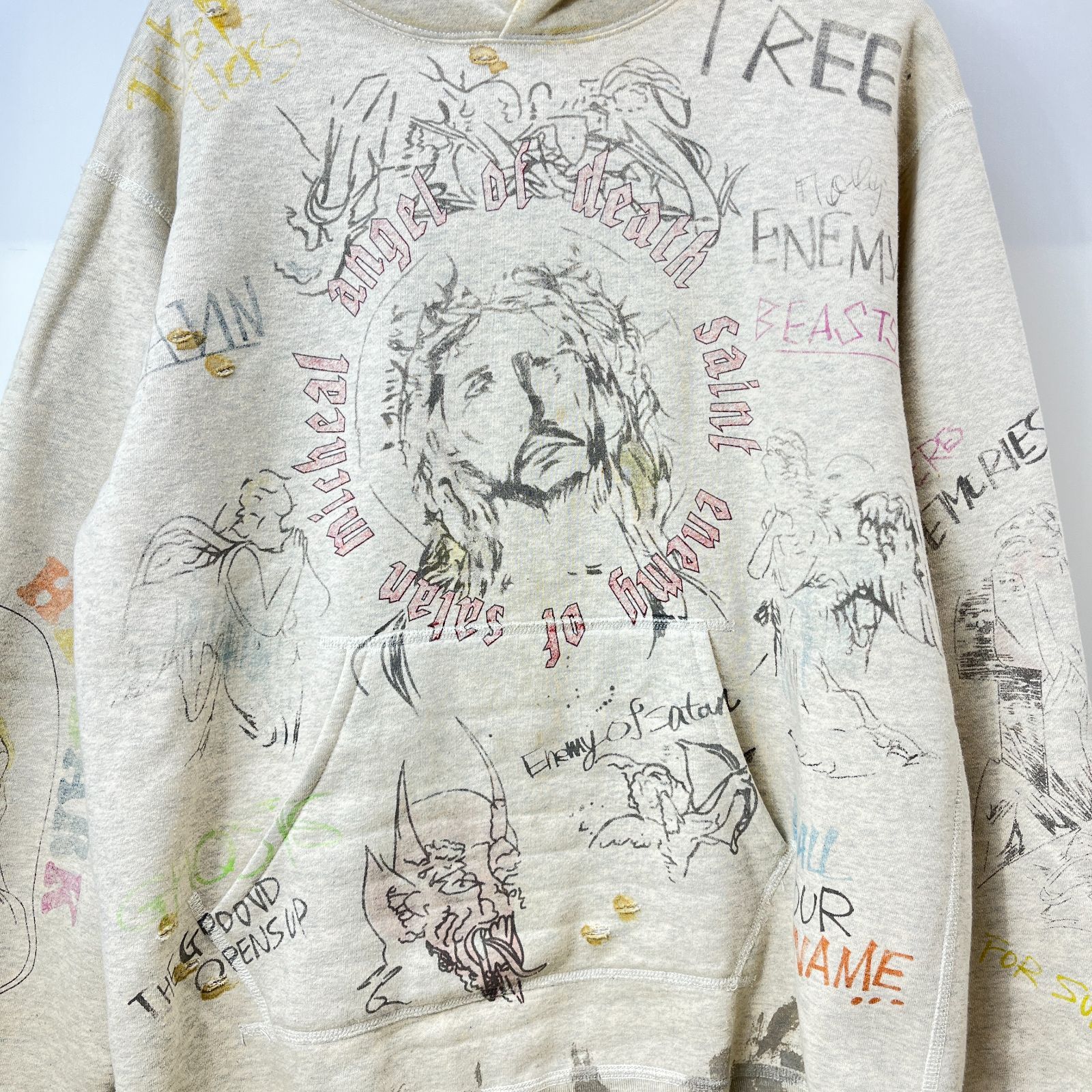 SAINT MICHAEL セント マイケル SM7 HOODIE 20AW パーカー M コットン