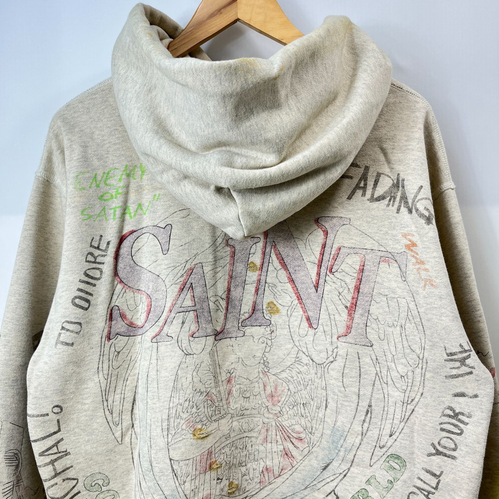 SAINT MICHAEL セントマイケル M 20aw パーカー SAINT MICHAEL セント マイケル SM7 HOODIE 20AW パーカー M コットン