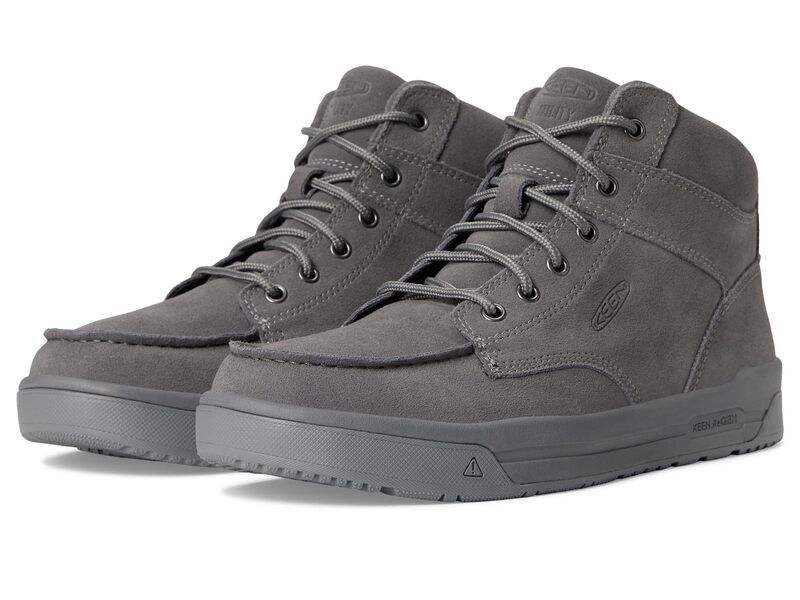 キーン メンズ シューズ ブーツ・レインブーツ KEEN Utility Gibson Boots Softoe Steel GreyStee グレー
