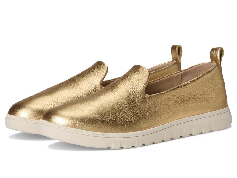 バイオニック レディース シューズ スリッポン・ローファー VIONIC Uptown Willa Gold Leather ゴールド