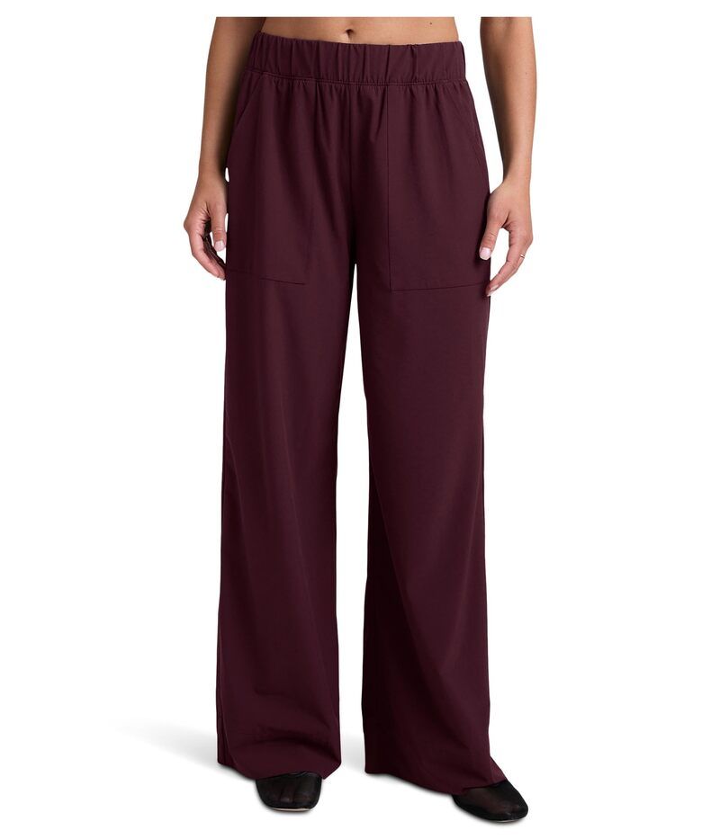 ビヨンドヨガ レディース ボトムス カジュアルパンツ ワイドレッグ Beyond Yoga Stretch Woven Wide Leg Pants Black Cherry ブラック