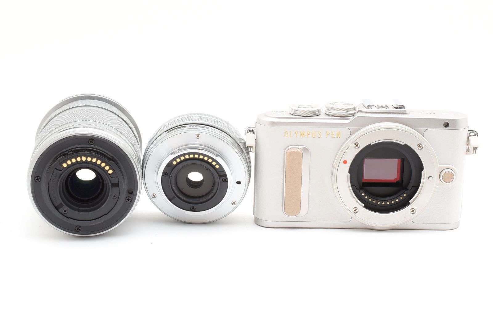 OLYMPUS PEN E-PL8 ダブルズームキット ホワイト /3176 動作OK 返金