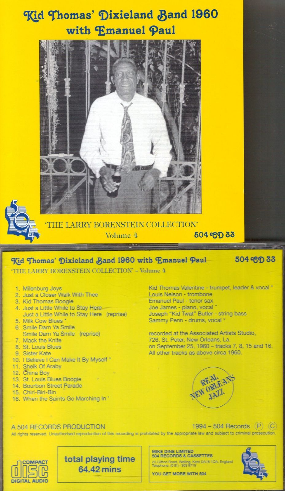【CD】Larry Borenstein: 1960