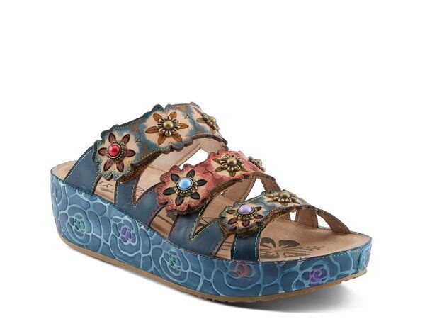 ラリティステ レディース シューズ サンダル LArtiste Cuddlecake Wedge Sandal Navy ネイビー 27,216円
