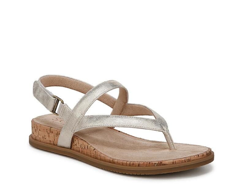 ソウルニュトライザー レディース シューズ サンダル SOUL NaturalizerCarolyn Wedge Sandalight Gold ゴールド