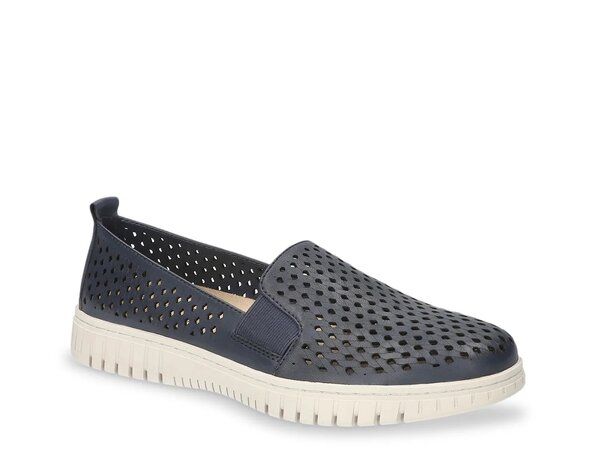 ベラヴィータ レディース シューズ スリッポン・ローファー Bella Vita Helm SlipOn Navy Leather ネイビー