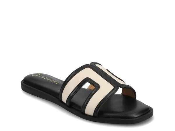 ジャーニー レディース シューズ サンダル Journee Primah Sandal BlackIvory アイボリー