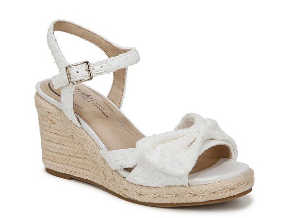 ライフストライド レディース シューズ サンダル LifeStride Tahlia Espadrille Wedge Sandal White ホワイト