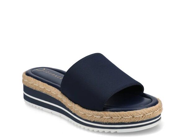 ジャーニー レディース シューズ サンダル Journee Rosey Slide Sandal Navy ネイビー