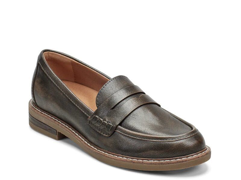 アース レディース シューズ スリッポン・ローファー Earth Javas Penny Loafer Grey グレー