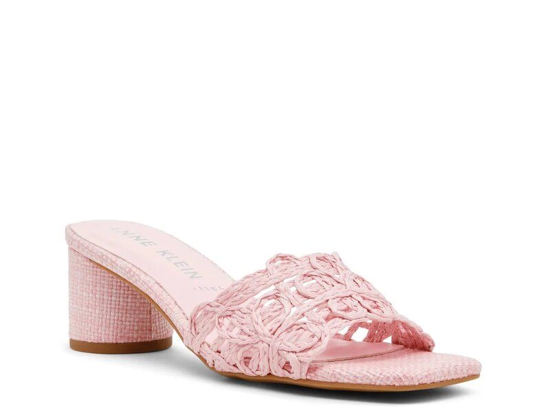 アンクライン レディース シューズ サンダル Anne Klein Floresandal Pink Raffia ピンク