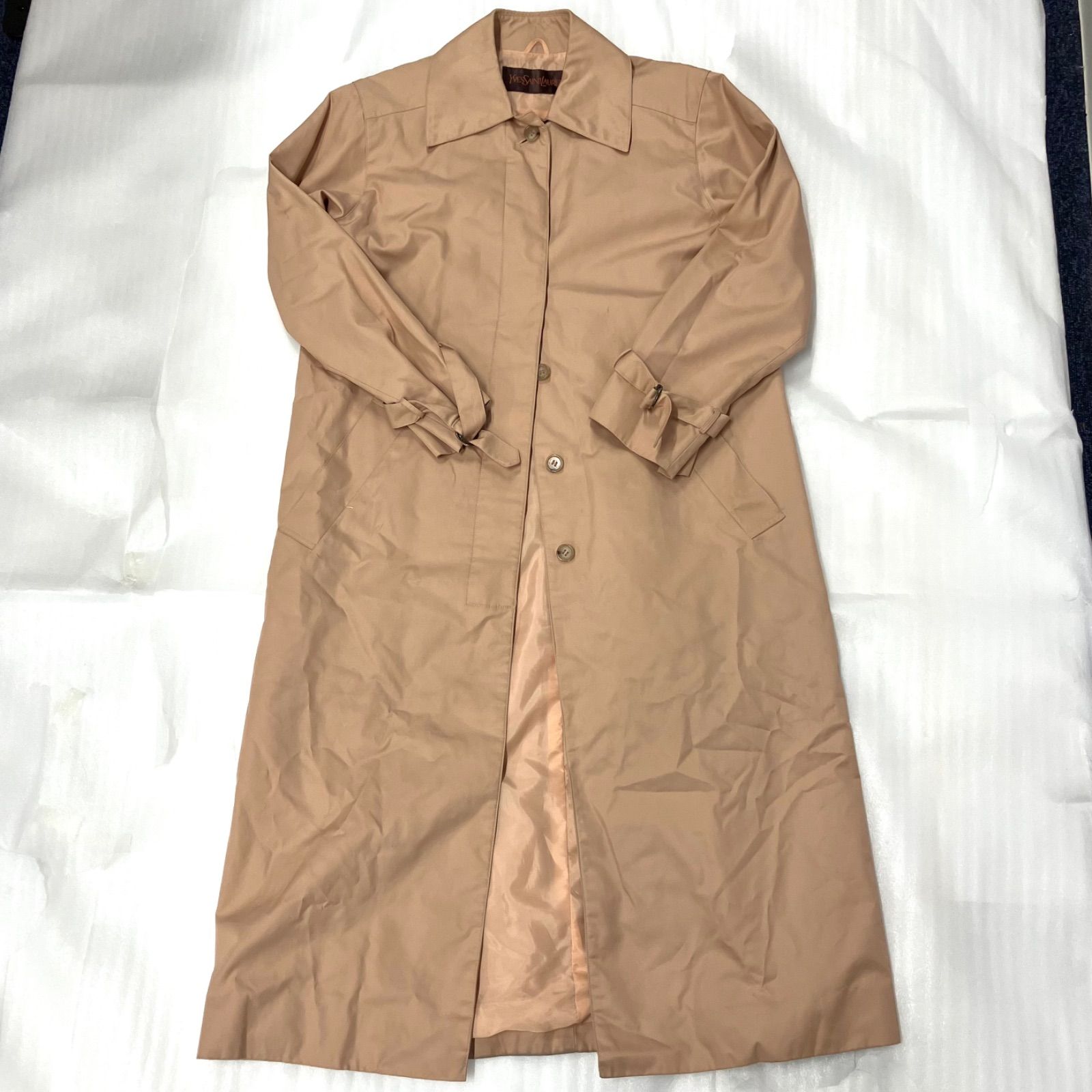UA746【お買い得】Yves Saint Laurent トレンチコート ベージュ系 SIZE