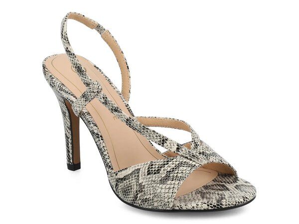 ジャーニー レディース シューズ サンダル Journee Varra Sandal White Snake Print ホワイト