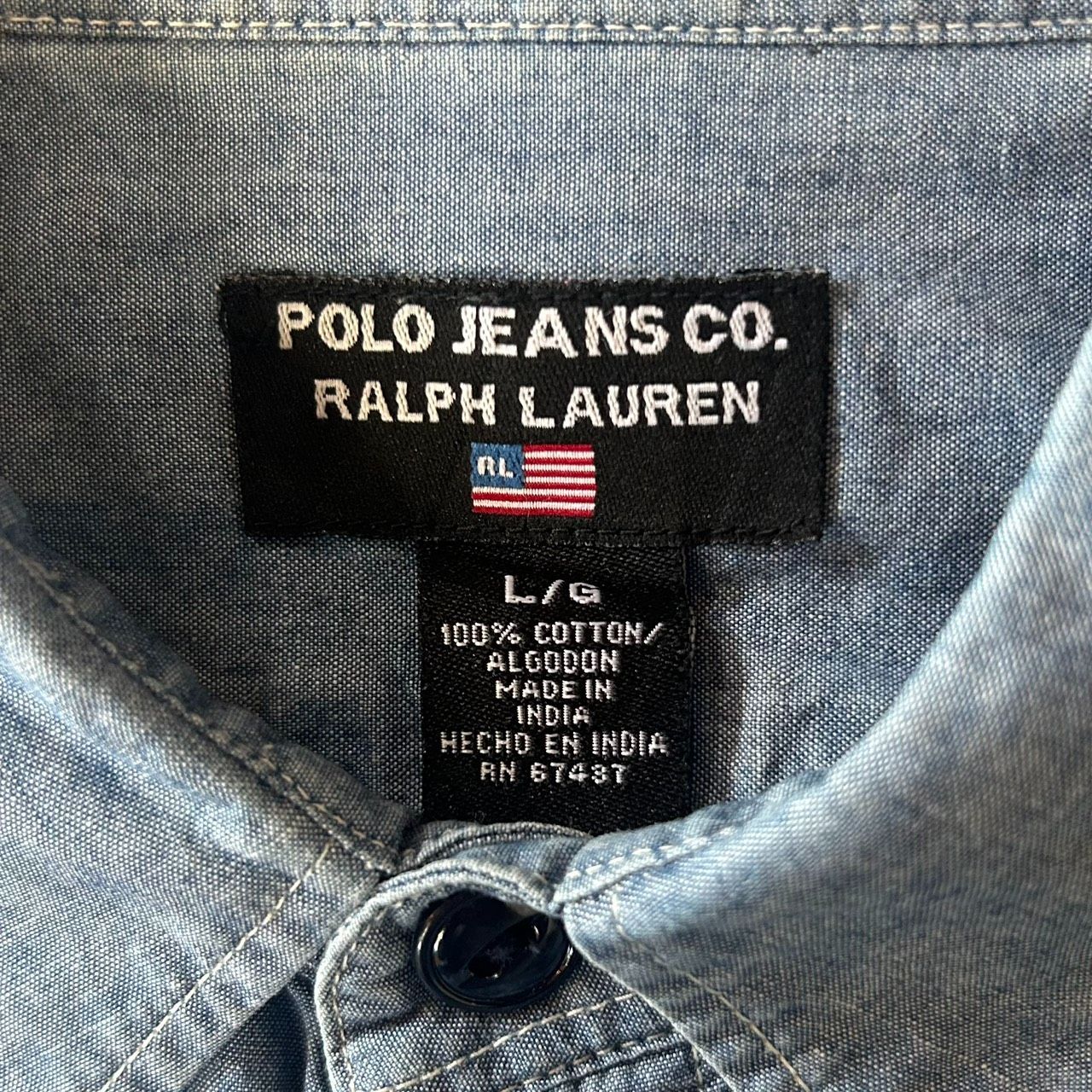 RALPH LAURENラルフローレン POLO JEANS ポロ ジーンズ シャンブレー 