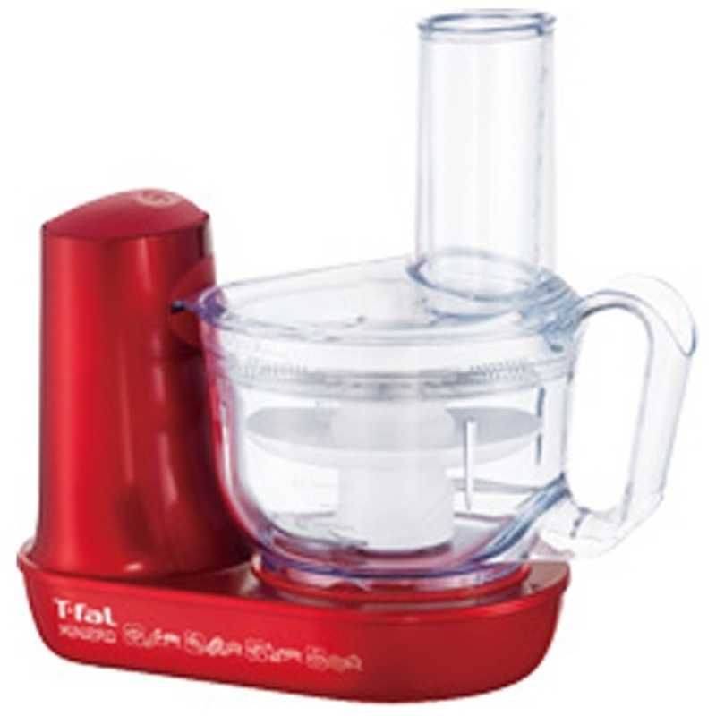 【新品未使用】【未開梱】T-fal フードプロセッサー ｢ミニプロ ルビーレッドプラス｣ MB601GJP