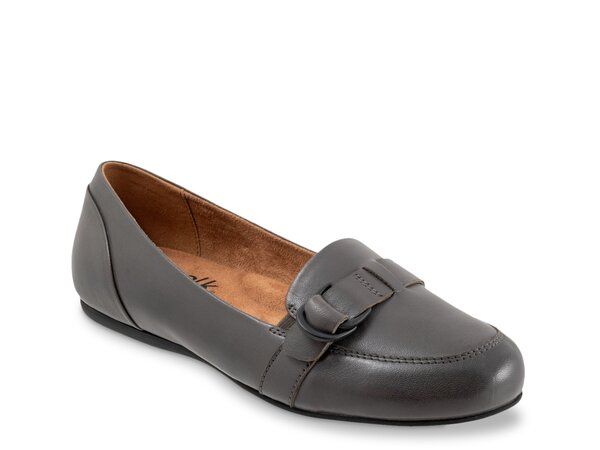 ソフトウォーク レディース シューズ スリッポン・ローファー Softwalk Serra Flat Grey グレー