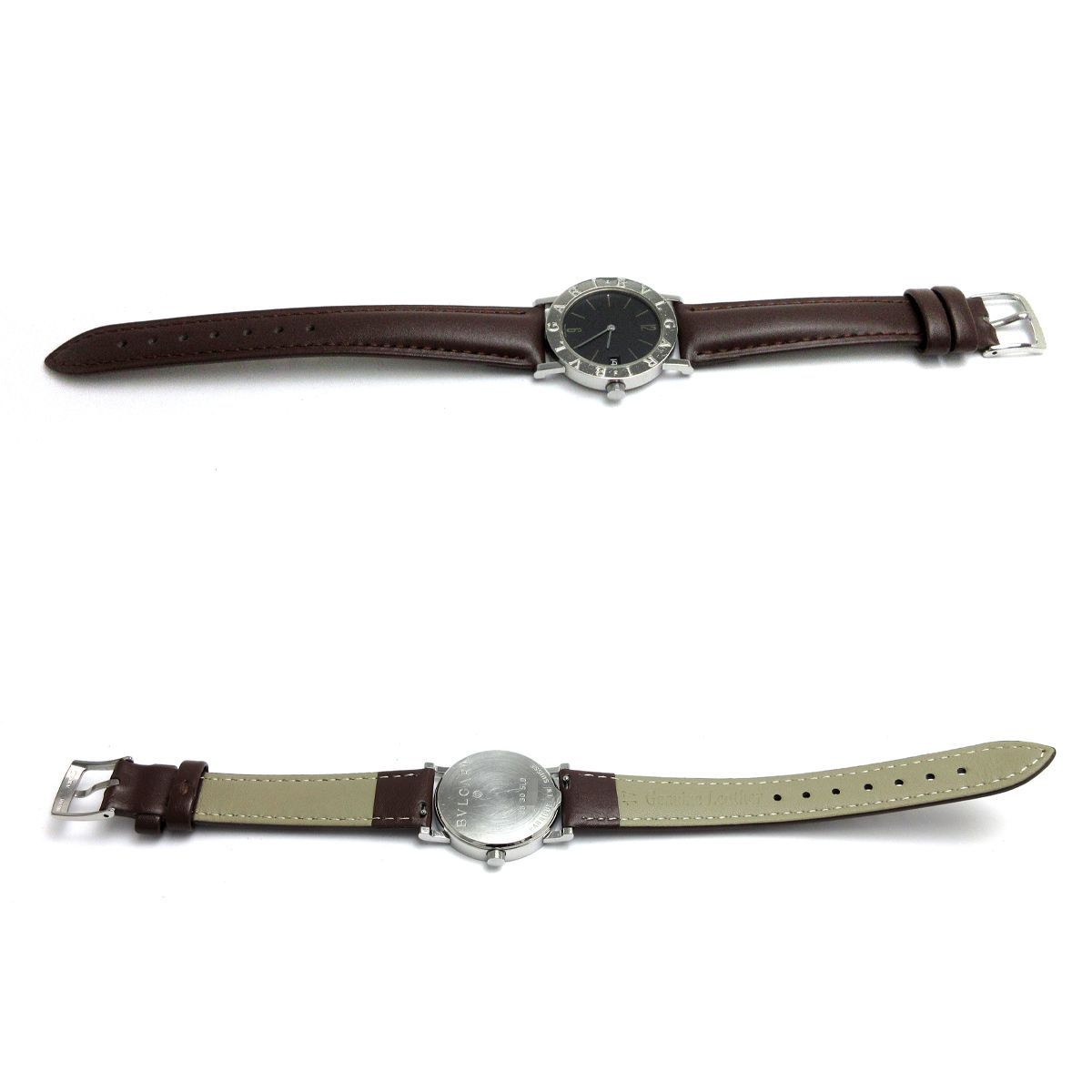 ブルガリ BVLGARI ブルガリブルガリ ボーイズ 黒文字盤 BB30SLD 時計