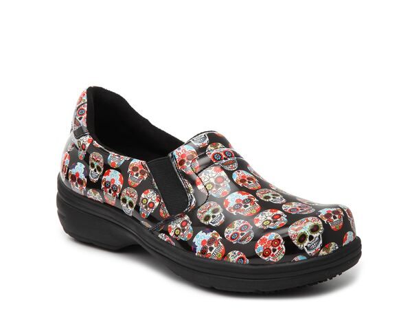 イージーストリート レディース シューズ サンダル Easy Works by Easy Street Bind Work Clog BlackMulticolor Sugar Skulls ブラック