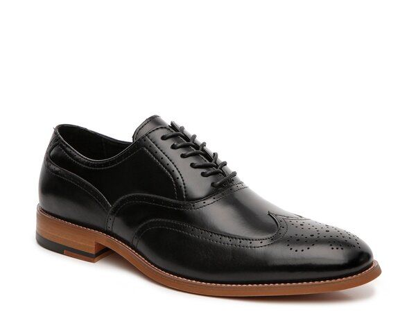 ステイシーアダムス メンズ シューズ オックスフォード ウィングチップ Stacy Adams Dunbar Wingtip Oxford Black ブラック