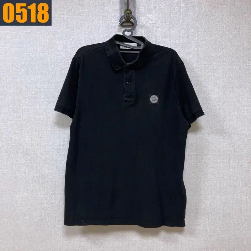100 ストーンアイランド メンズ ロゴ パッチ カラ Tシャツ