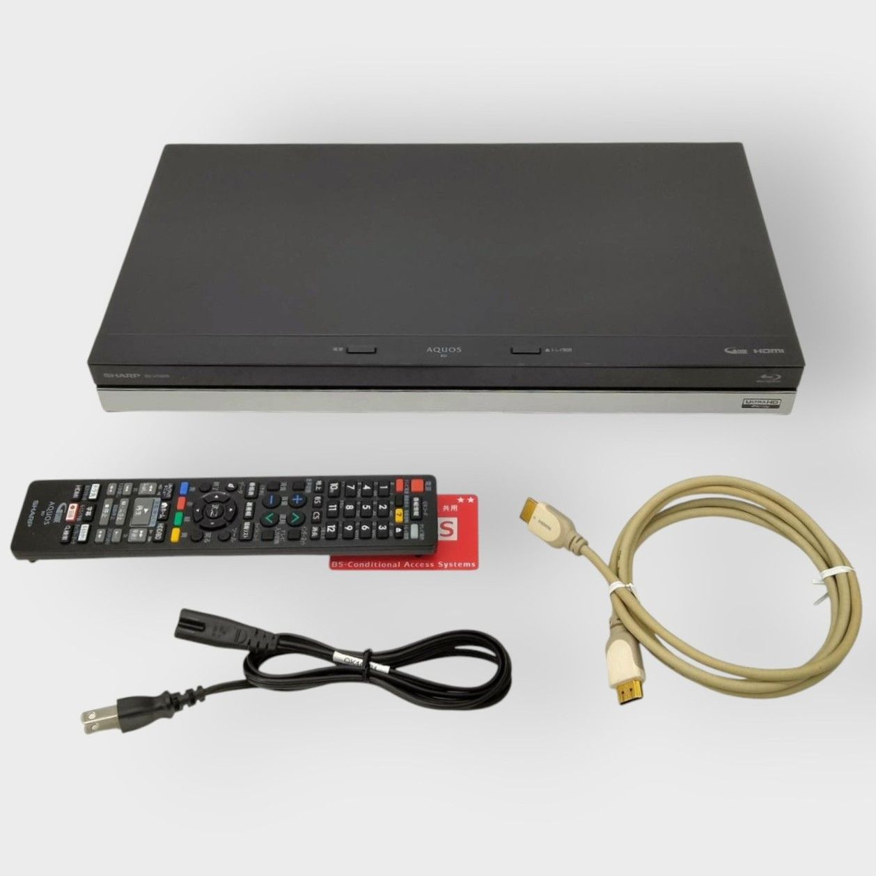 シャープ AQUOS ブルーレイレコーダー 2TB 3チューナー BD-UT2200