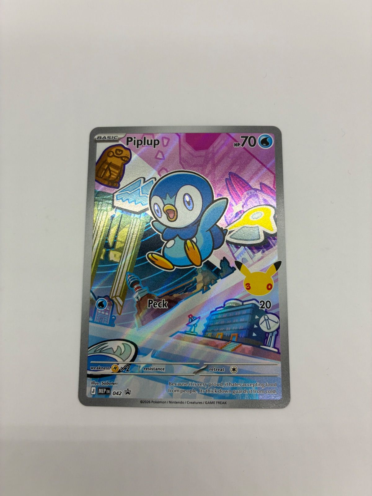ポケモンカード 30周年記念 プロモ ポッチャマ First Partner 1 英語版