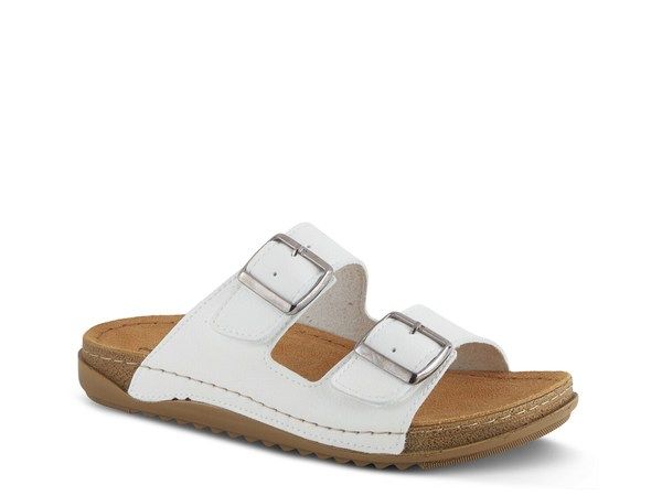 フレクサス レディース シューズ サンダル Flexus by Spring Step Abbas Sandal White ホワイト