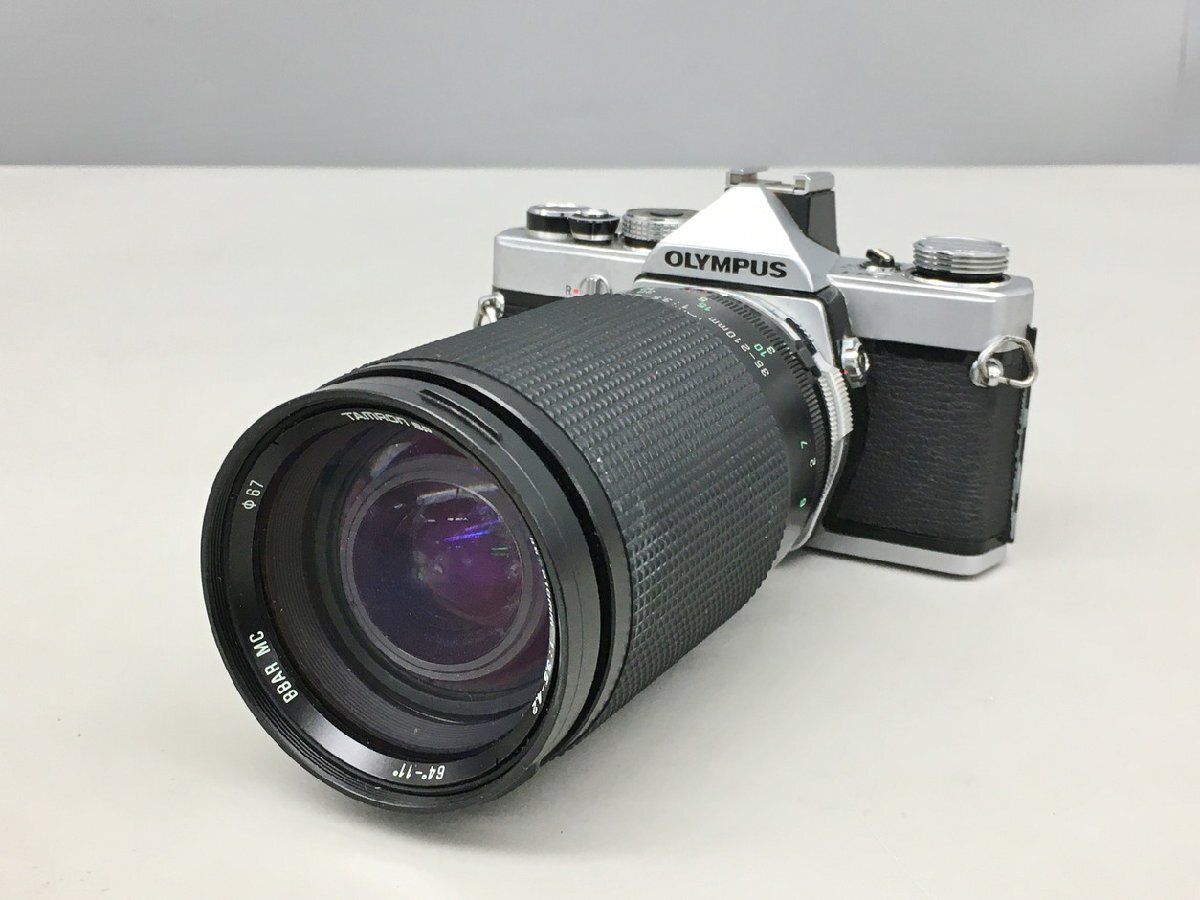 オリンパス OLYMPUS フィルム一眼レフカメラ OM-1 TAMRON SP 35-210mm F:3.5-4.2 レンズ付き ジャンク 2602LT062