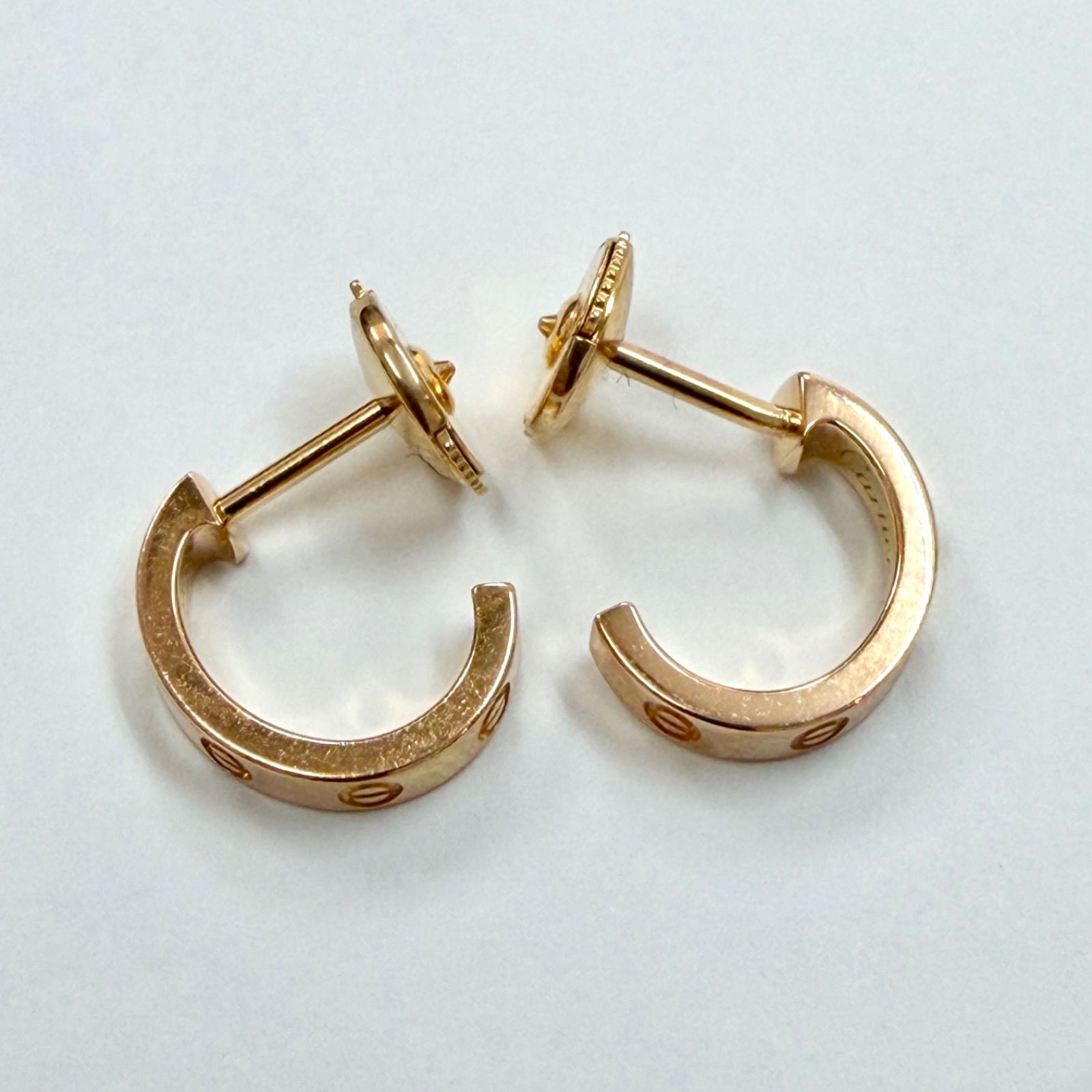 上美品⭐️Cartier カルティエ】 LOVEピアス2個とケースのセット 18K