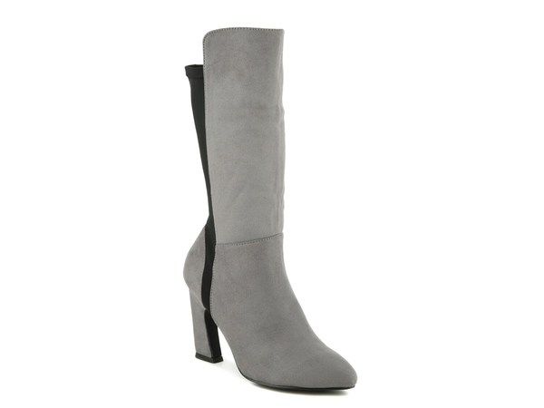 ベリーニ レディース シューズ ブーツ・レインブーツ Bellini Chrome Boot Grey Faux Suede グレー