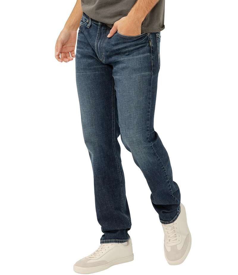 シルバー ジーンズ メンズ ボトムス カジュアルパンツ スリムフィット ストレート Silver Jeans Co Konrad Slim Fit Straight Leg Jeans Folsom