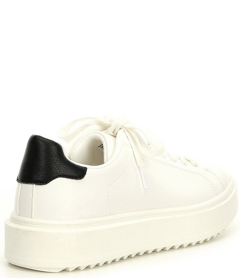スティーブ マデン レディース ボトムス カジュアルパンツ プラットフォーム スニーカー レース Steve Madden Charlie LaceUp Platform Sneakers White ホワイト