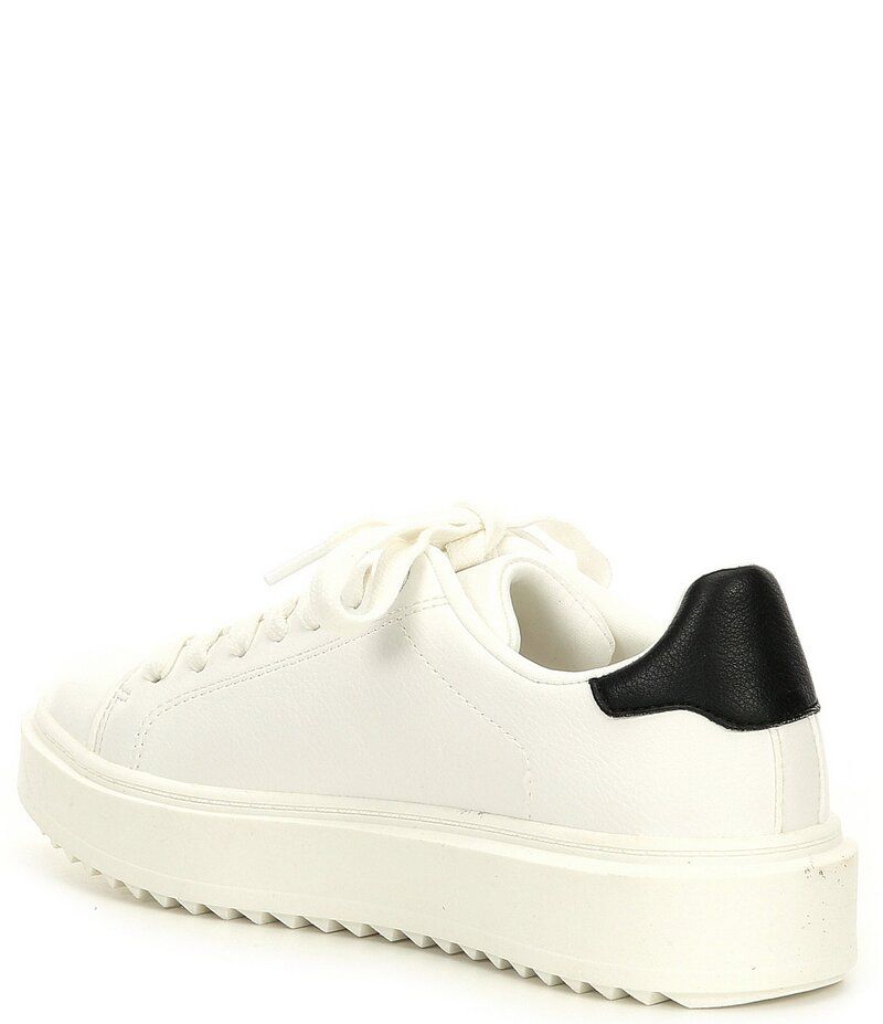 スティーブ マデン レディース ボトムス カジュアルパンツ プラットフォーム スニーカー レース Steve Madden Charlie LaceUp Platform Sneakers White ホワイト