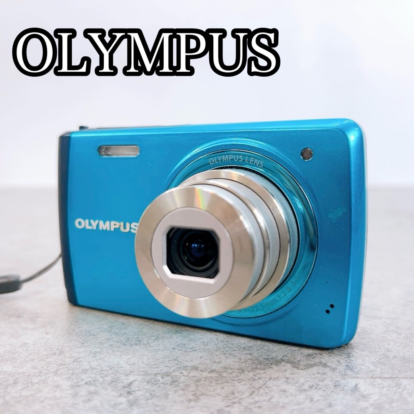 H-1393 OLYMPUS STYLUS VH-410 ブルー 動作確認済み コンパクト 