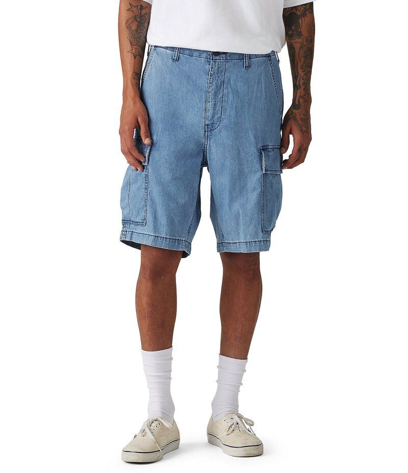 リーバイス メンズ ボトムス ハーフパンツ・ショーツ レギュラーフィット ショートパンツ デニム LevisR Carrier Regular Fit 95 Inseam Denim Cargo Shorts Only Up From Here デニム