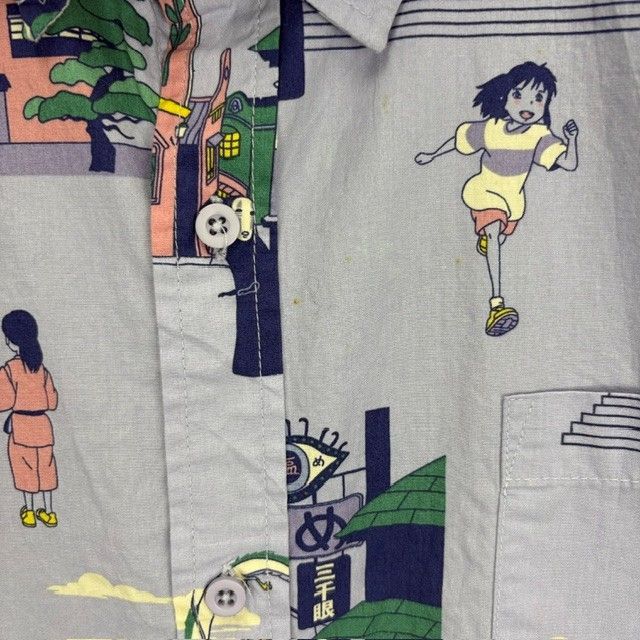 千と千尋の神隠し SPIRITED AWAY フルグラフィック 半袖シャツ サイズ
