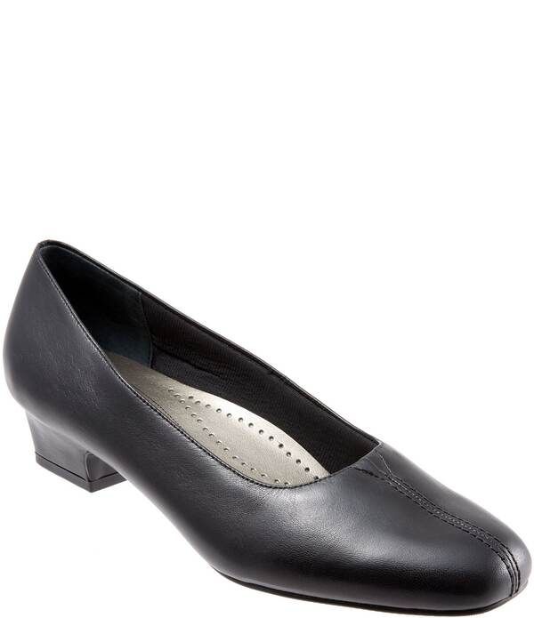 トロッターズ レディース シューズ パンプス レザー ヒール Trotters Doris Leather Block Heel Pumps Black ブラック