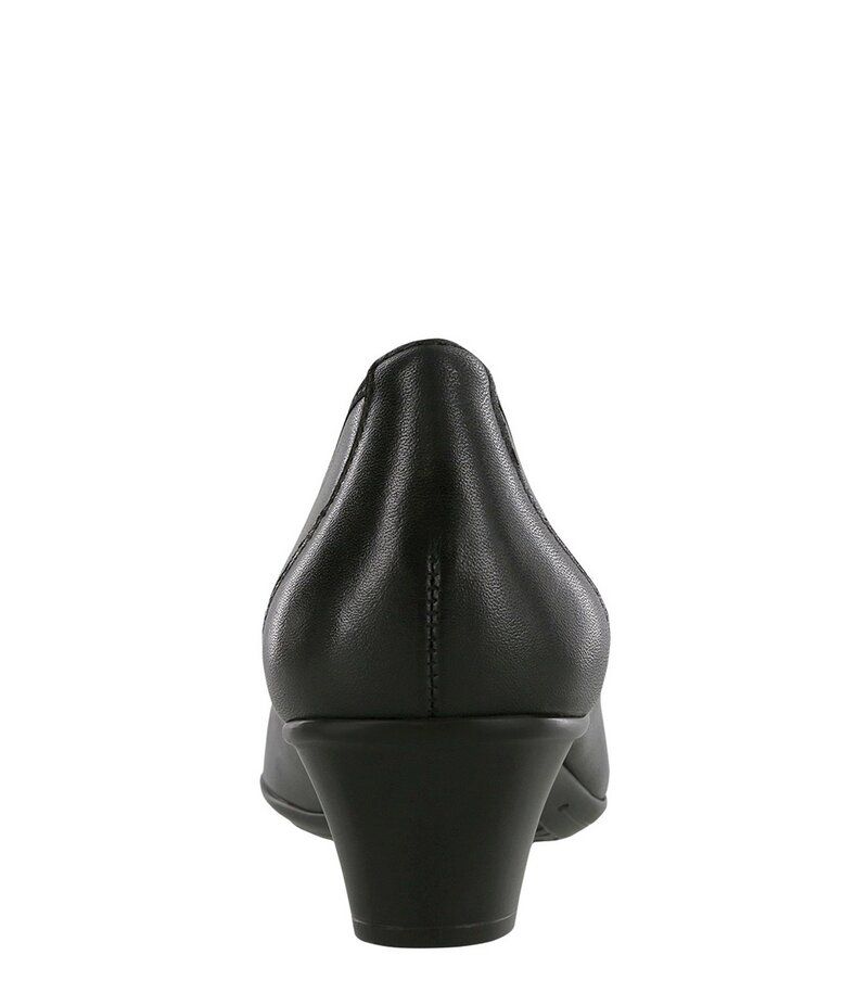 サス レディース シューズ パンプス レザー ヒール SAS Milano Leather Block Heel Pumps Black ブラック