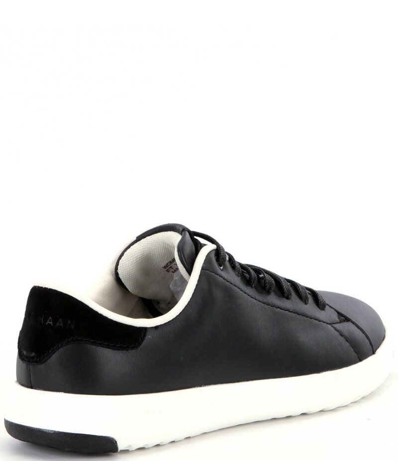 コールハーン レディース ボトムス カジュアルパンツ スニーカー レザー Cole Haan GrandPro Leather Tennis Sneakers BlackOptic White ホワイト