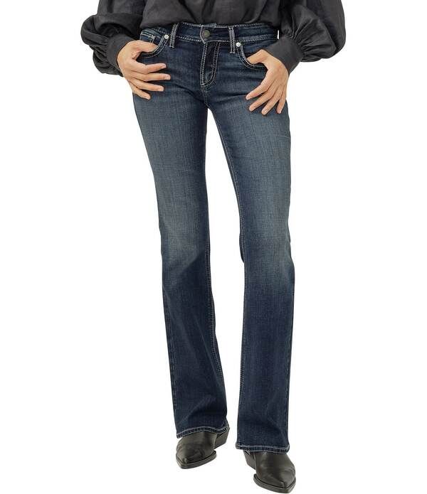 シルバー ジーンズ レディース ボトムス デニムパンツ ブーツカット ブーツ Silver Jeans Co Britt Curvy Fit Bootcut Jeans Oxford