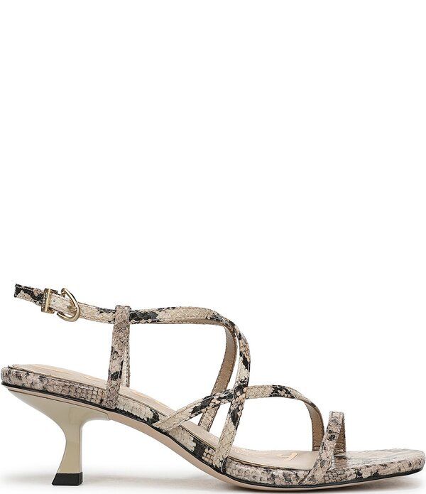 サムエデルマン レディース シューズ ヒール プリント サンダル アンクル Circus NY by Sam Edelman Jasmine Snake Print Ankle Strap Dressandals Vanilla Bean