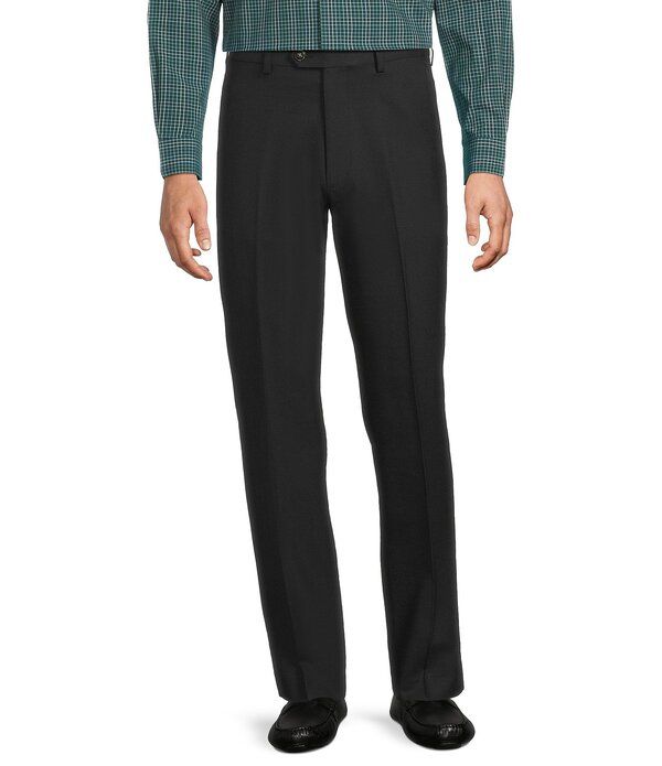 ラウンドトゥリーアンドヨーク メンズ ボトムス カジュアルパンツ ウール Roundtree Yorke Gold Label Classic Fit Wool Dress Pants Black ブラック