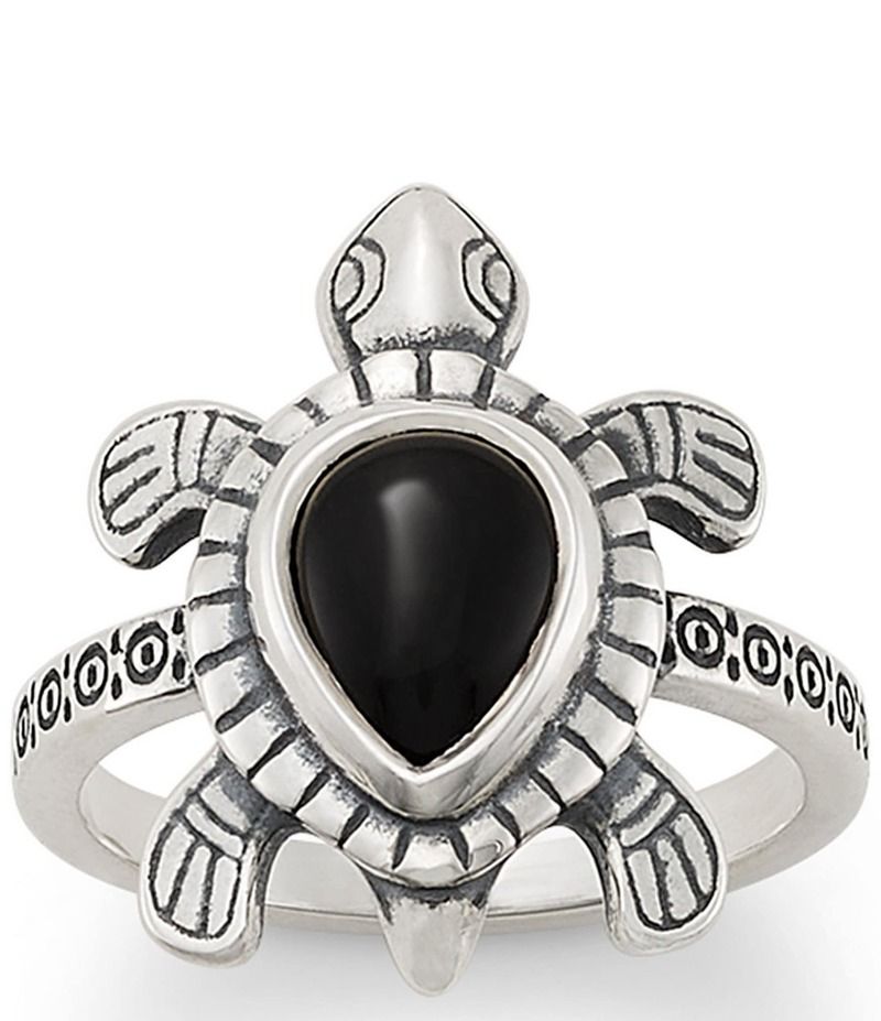 ジェームズ エイヴリー レディース アクセサリー 指輪 James Avery Turtle Gemstone Ring Sterling SilverBlack Onyx ブラック
